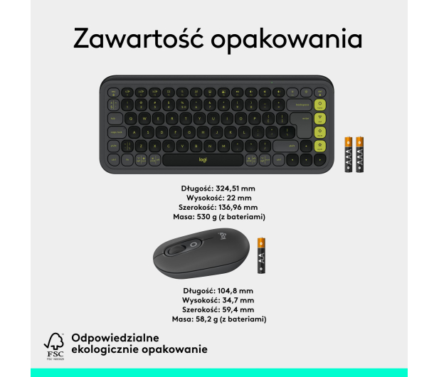 Logitech POP ICON Combo biała - 1355575 - zdjęcie 14